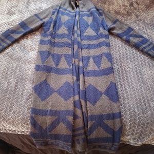 Long ankle length cozy cardigan